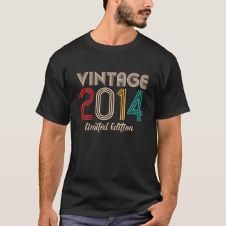 Vintag 2014 Limited Edition 8. Geburtstag 8 Jahre T-Shirt