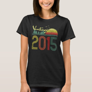 Vintag 2015 Geschenk 2015 7. Geburtstag 7 Jahr T-Shirt