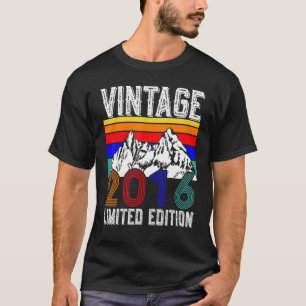 Vintag 2016 6 Jahre Jungen Mädchen 6. Geburtstag T-Shirt