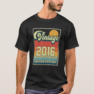 Vintag 2016 Limited Edition 6. Geburtstag 6 Jahre T-Shirt