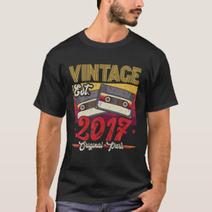 Vintag 2017 Original Teile Funny 5 Jahre alt 5. T-Shirt