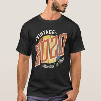 Vintag 2020 Geburtstag Jahr Limited Edition 2 Jahr T-Shirt