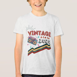 Vintag 2020 Retro Vintag Nostalgischer Geburtstag Tri-Blend Shirt