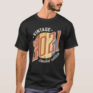 Vintag 2021 Geburtstag Jahr Limited Edition 1 Jahr T-Shirt