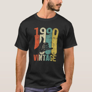 Vintag 31St Birthday Shaka 1990 Surfing Sign Retr T-Shirt