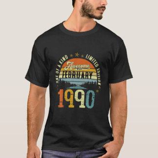 Vintag 32. Geburtstag Phantastisch seit Februar 19 T-Shirt
