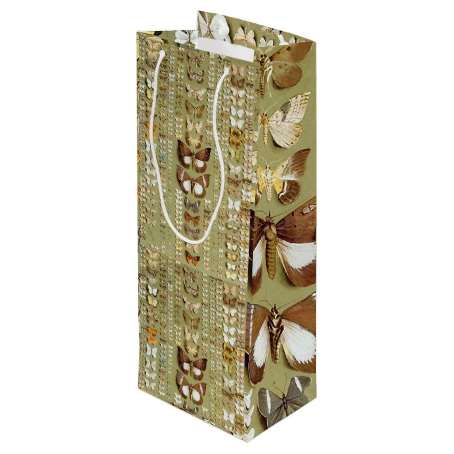 Vintag 374 Monate neue Guinea Geschenktüte Für Weinflaschen (Rückseite Schrägansicht)