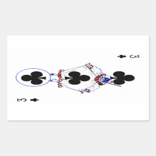 Vintag 3 Clubs Sticker