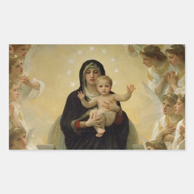 VINTAG 3 RECHTECKIGER AUFKLEBER (Vorderseite)