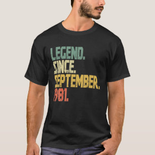 Vintag 40 Jahre alt - Funny Legend seit September T-Shirt