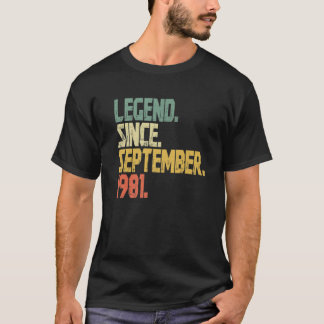 Vintag 40 Jahre alt - Funny Legend seit September T-Shirt