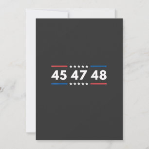 Vintag 45 47 48 Trump 2024 Flag Präsident der USA Ankündigung