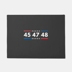 Vintag 45 47 48 Trump 2024 Flag Präsident der USA Fußmatte