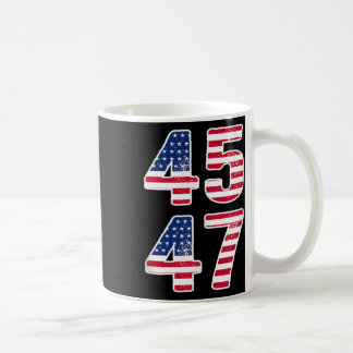 Vintag 45 47 Squared Trump 2024 Wahlgeschenk Männe Kaffeetasse