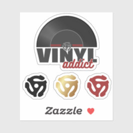 Vintag 45 U/min Vinyl Record Sticker - Retro Music