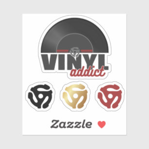 Vintag 45 U/min Vinyl Record Sticker - Retro Music