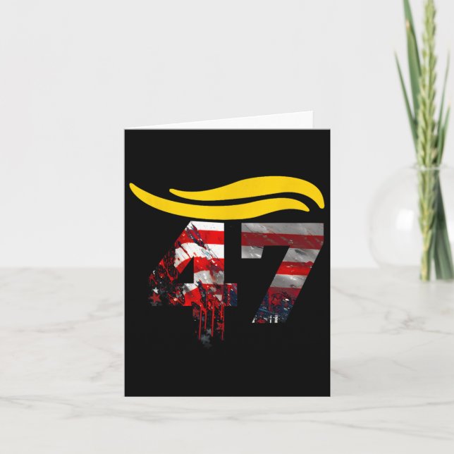 Vintag 47 Trump-Haar 5 Karte (Vorderseite)