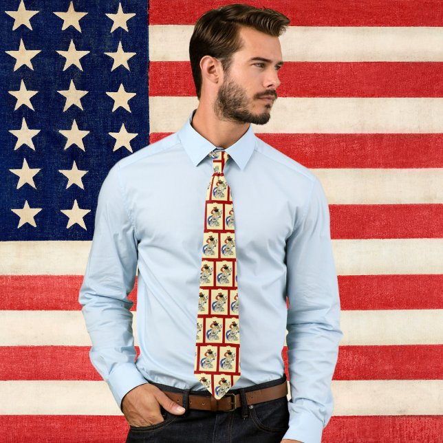 Vintag 4. Juli Patriotic Masquerade Party Krawatte (Von Creator hochgeladen)