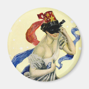 Vintag 4. Juli Patriotic Masquerade Party Magnet