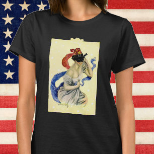 Vintag 4. Juli Patriotic Masquerade Party T-Shirt