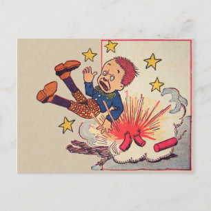 Vintag 4. Juli Postkarte
