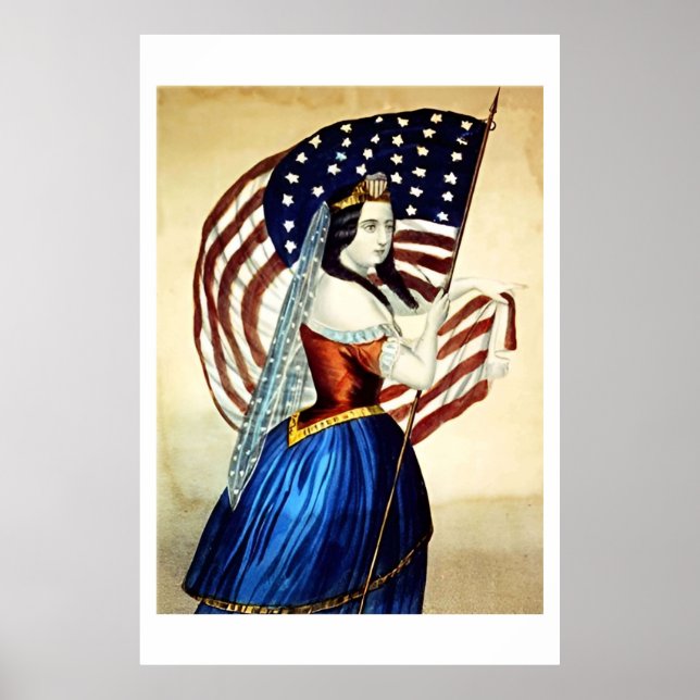 Vintag 4. Juli Vintage Poster (Vorne)