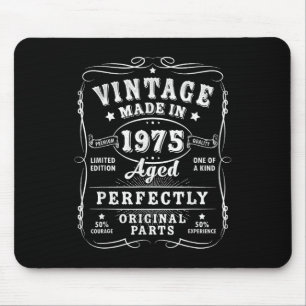 Vintag 50 Geburtstagsdekorationen Männer 50 Jahre  Mousepad