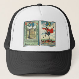 Vintag 50 Pfennig Notgeld Trucker Hat Truckerkappe