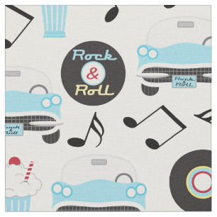 Vintag 50er Sock Hop Fabric Stoff