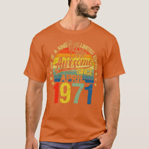 Vintag 51 Jahre alt April 1971 Dekorationen 51. B T-Shirt