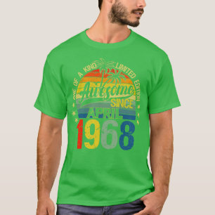 Vintag 54 Jahre alt April 1968 Dekorationen 54. B T-Shirt