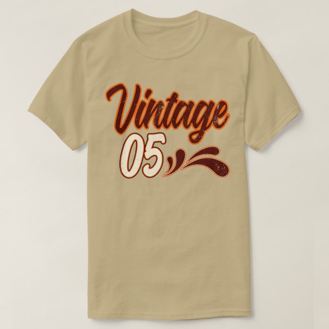Vintag 5 Jahre alt Geburtstag T-Shirt (Design vorne)