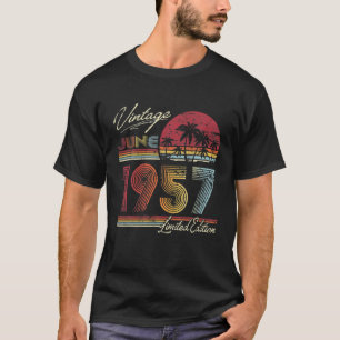 Vintag 65. Geburtstag Juni 1957 65 Jahre alt T-Shirt