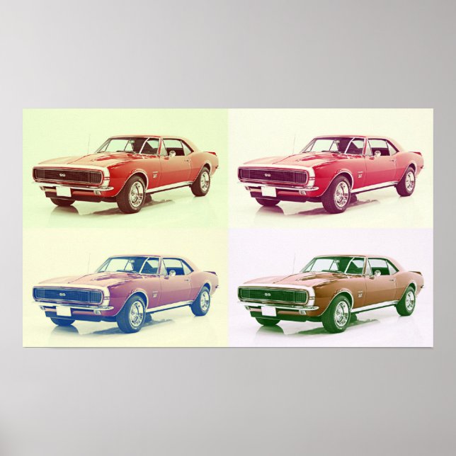 Vintag 67 Camaro Art Poster (Vorne)