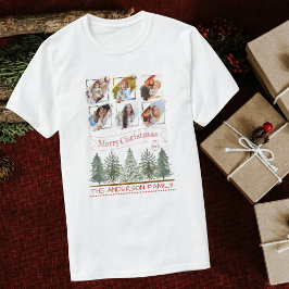 Vintag 6 Fotocollage - Familienweihnachtsfest T-Shirt