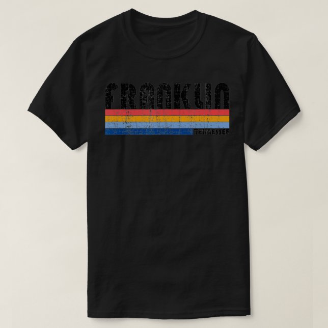 Vintag 70er 80er Style Franklin TN T-Shirt (Design vorne)