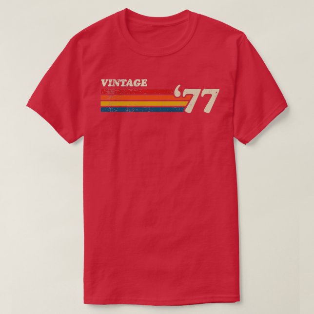 VINTAG 77 RETRO STRIPES T-Shirt (Design vorne)