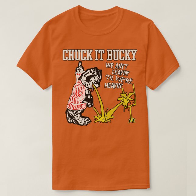 Vintag 80er Retro Chuck It Bucky T-Shirt (Design vorne)