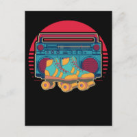 Vintag 80er Roller Skaten Girl Disco Rollerskates