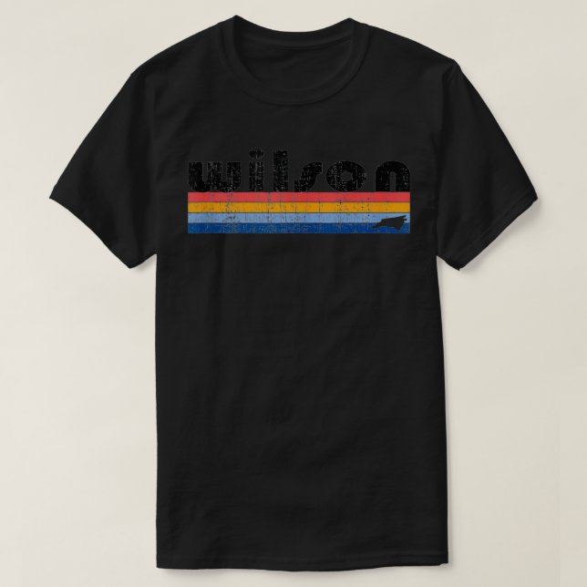 Vintag 80er Style Wilson NC T-Shirt (Design vorne)