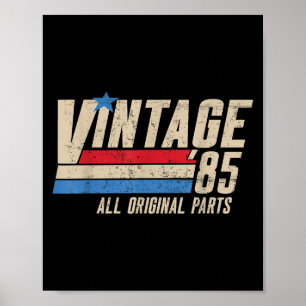 Vintag 85 Retro 40. Geburtstag 1985 Vater 40 für M Poster
