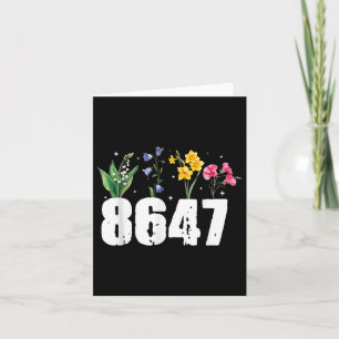 Vintag 8647 Trump mit hellen, neuen Blume Karte