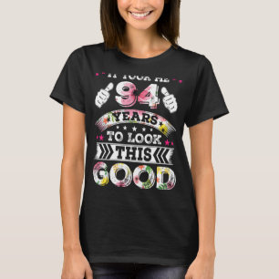 Vintag 94 vierundneunzig Jahre Altes Glück 94. Geb T-Shirt