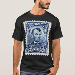Vintag Abraham Lincoln 1902 Postage Briefmarke Phi T-Shirt