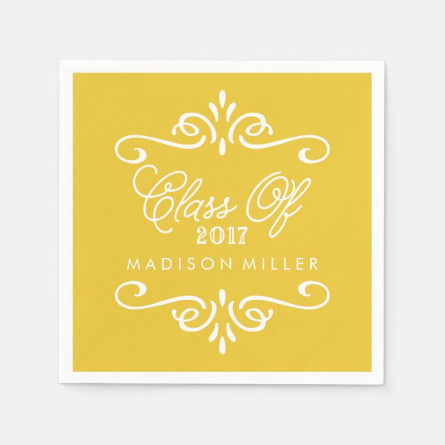 Vintag | Abschluss Napkins Serviette (Vorderseite)