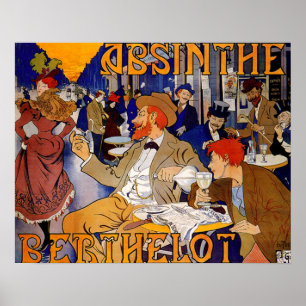 Vintag Absinthe Berthelot Poster