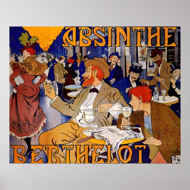 Vintag Absinthe Berthelot Poster (Vorne)