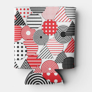Vintag Abstrakt: Punkte und Streifen Dosenkühler