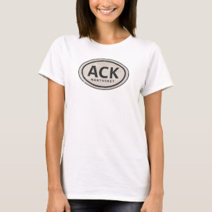 Vintag ACK Nantucket MA Beach Tag T-Shirt