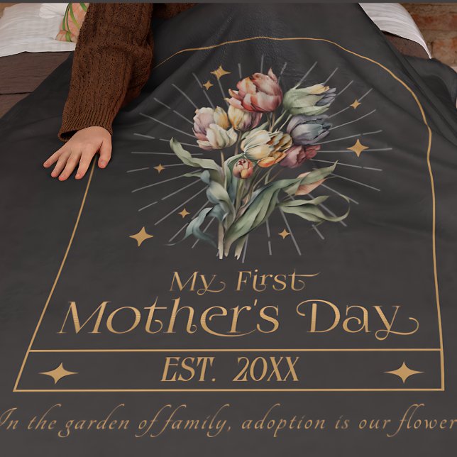 Vintag Adoptive Mama meiner ersten Mutter Fleecedecke (Von Creator hochgeladen)